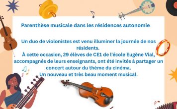 Parenthèse musicale dans les résidences autonomie